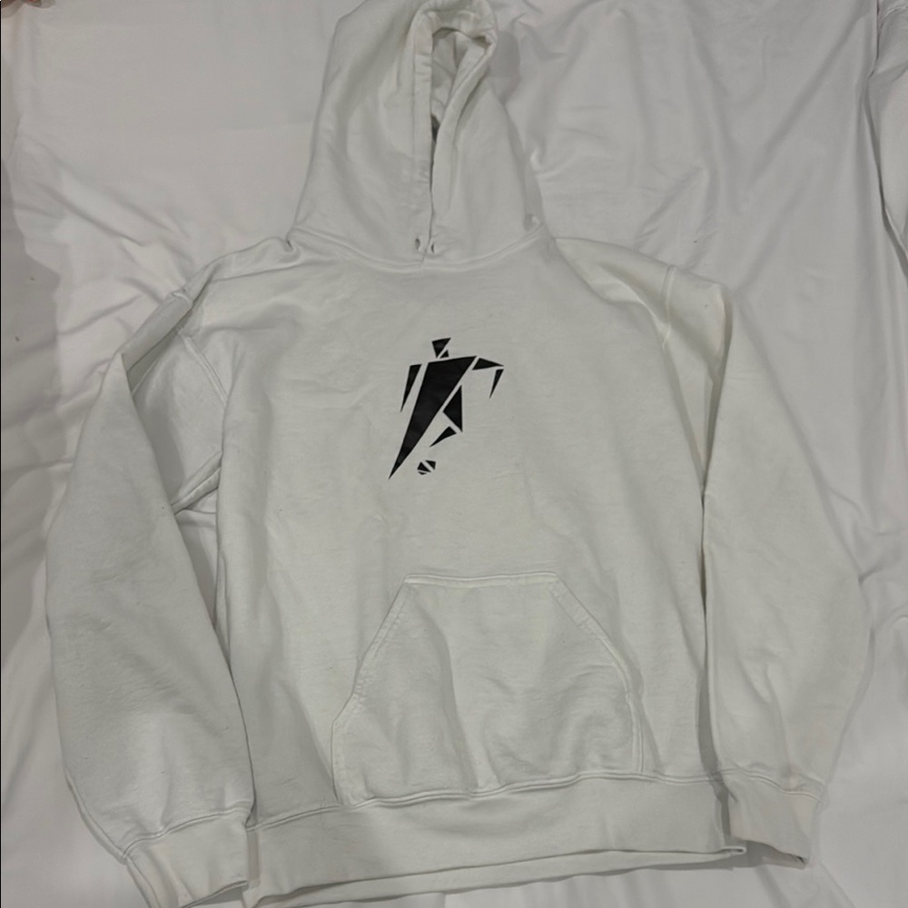 White Graphic Hoodie